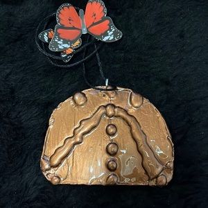Reversible Copper Color Handmade Necklace
